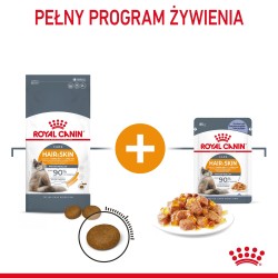 ROYAL CANIN Hair & Skin Care karma mokra w galaretce dla kotów dorosłych, lśniąca sierść i zdrowa skóra 12x 85g