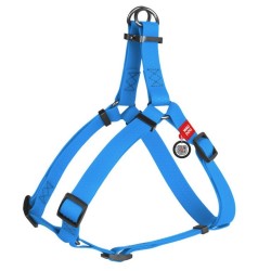 WAUDOG Waterproof szelki wodoodporne z QR-paszportem, metalowa klamra fastex - niebieski XS