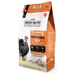 WIEJSKA ZAGRODA PIES Monobiałkowa Indyk - rozmiar chrupek S/M 6 kg