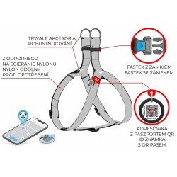 WAUDOG Nylon szelki z QR-paszportem wzór NASA21 M