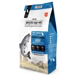 WIEJSKA ZAGRODA PIES Monobiałkowa Łosoś - rozmiar chrupek S/M 6 kg