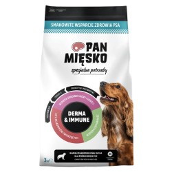 PAN MIĘSKO PIES Specjalne potrzeby Derma and Immune - rozmiar chrupek M 3 kg