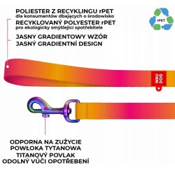 WAUDOG Nylon Recycled smycz nylonowa gradient pomarańczowa S