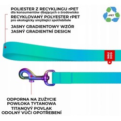WAUDOG Nylon Recycled smycz nylonowa gradient niebieski S