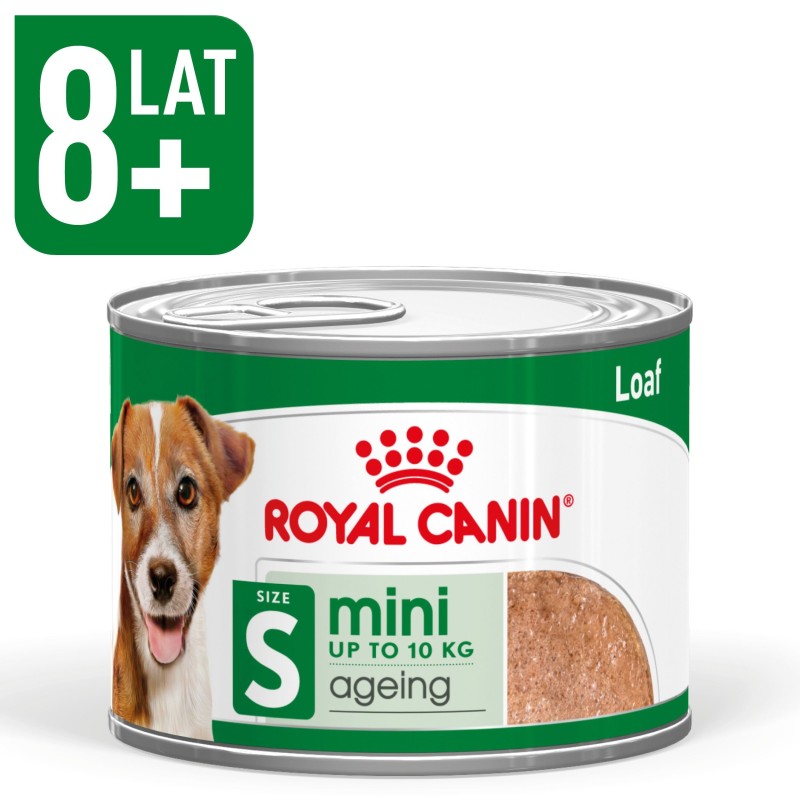 ROYAL CANIN Mini Ageing 8+ karma mokra, pasztet dla psów dojrzałych od 8 roku życia, ras małych 195g