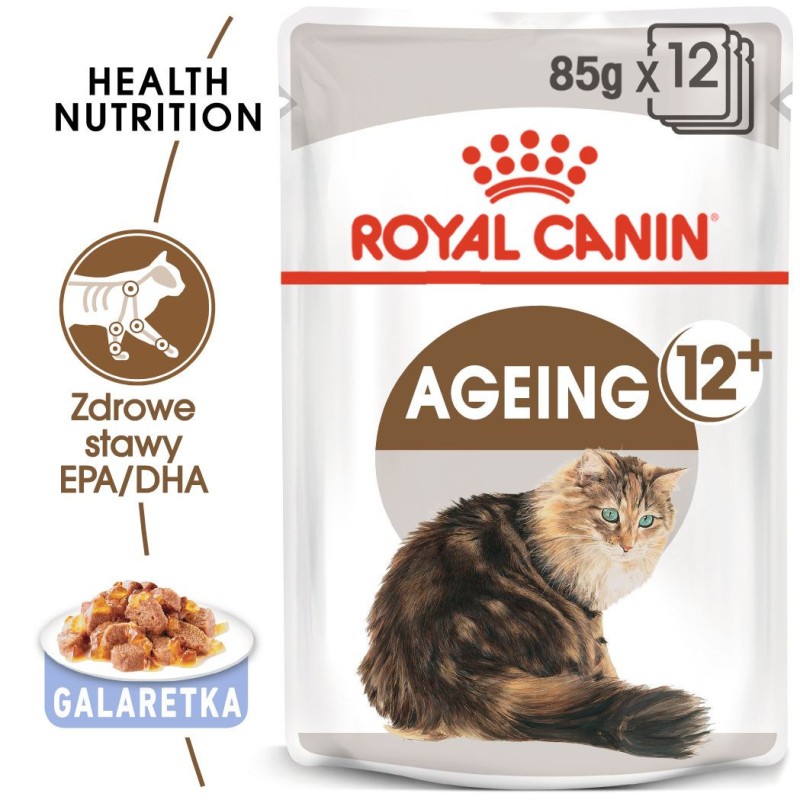 ROYAL CANIN Ageing +12 karma mokra w galaretce dla kotów dojrzałych 24x 85g