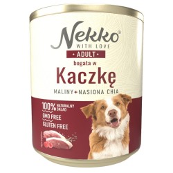 NEKKO Adult Kaczka, Maliny, Nasiona Chia (puszka) 800g