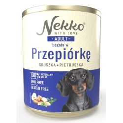 NEKKO Adult przepiórka z gruszką i pietruszką (puszka) 400g