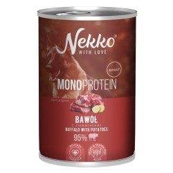 NEKKO Mono Adult Bawół i ziemniaki 400g (puszka)