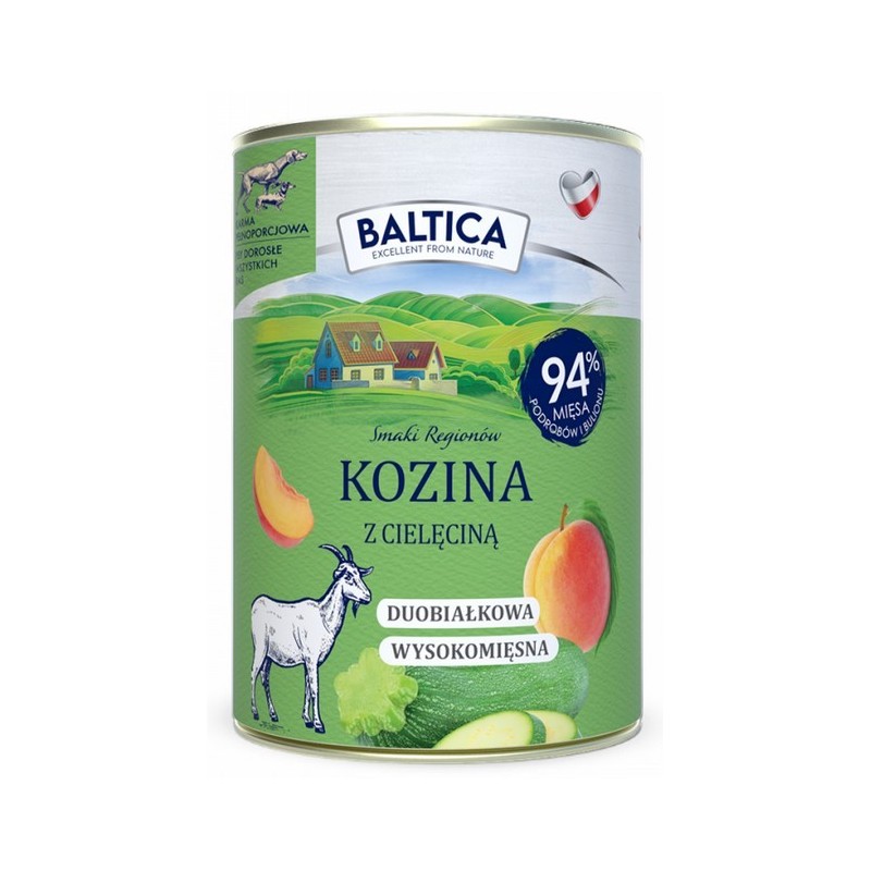 BALTICA SMAKI REGIONÓW Kozina z cielęciną - puszka 400g