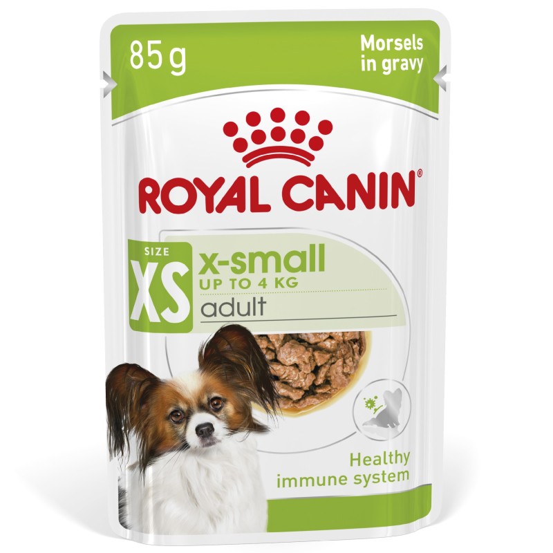ROYAL CANIN X-Small Adult karma mokra w sosie dla psów dorosłych, ras miniaturowych do 4 kg 48x 85g