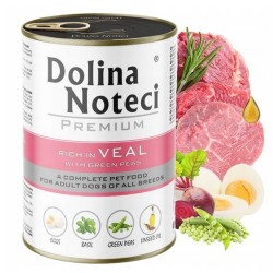 DOLINA NOTECI PIES PREMIUM Cielęcina z zielonym groszkiem 12x 800g