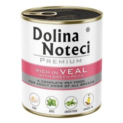DOLINA NOTECI PIES PREMIUM Cielęcina z zielonym groszkiem 12x 800g