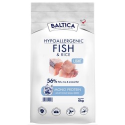 BALTICA NUTRACEUTIC Hypoallergenic Fish and Rice Light dla małych ras 9 kg