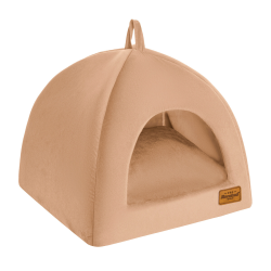 Budka Welurove beż M 50 x 50 x 40 cm