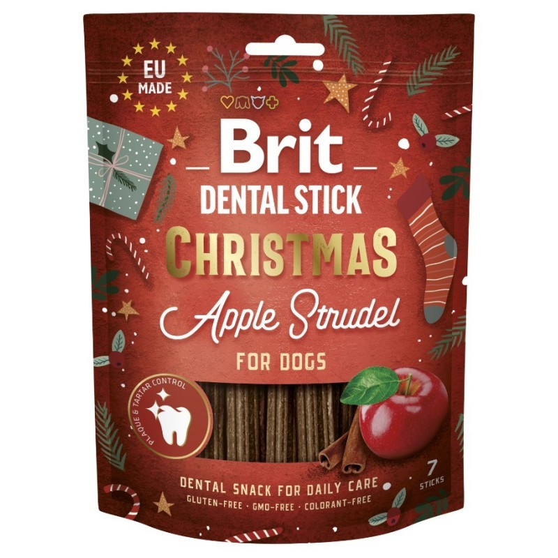 BRIT Christmas Dog Dental Snack - Apple Strudel 250g