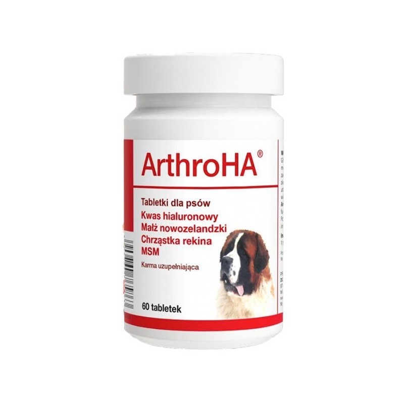 DOLFOS Arthro Ha - Preparat chondroprotekcyjny - wspomaga leczenie schorzeń stawów u psów 800g tabletek (wiaderko)