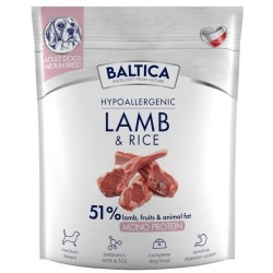 BALTICA NUTRACEUTIC Hypoallergenic Lamb and Rice dla psów ras średnich 9 kg