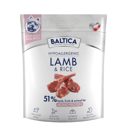 BALTICA NUTRACEUTIC Hypoallergenic Lamb and Rice dla psów ras małych 3 kg