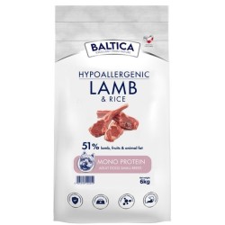 BALTICA NUTRACEUTIC Hypoallergenic Lamb and Rice dla psów ras małych 9 kg