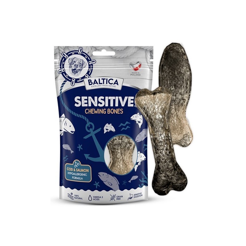 BALTICA EXCELLENT Bone Snack Sensitive Cod and Salmon 2 szt.