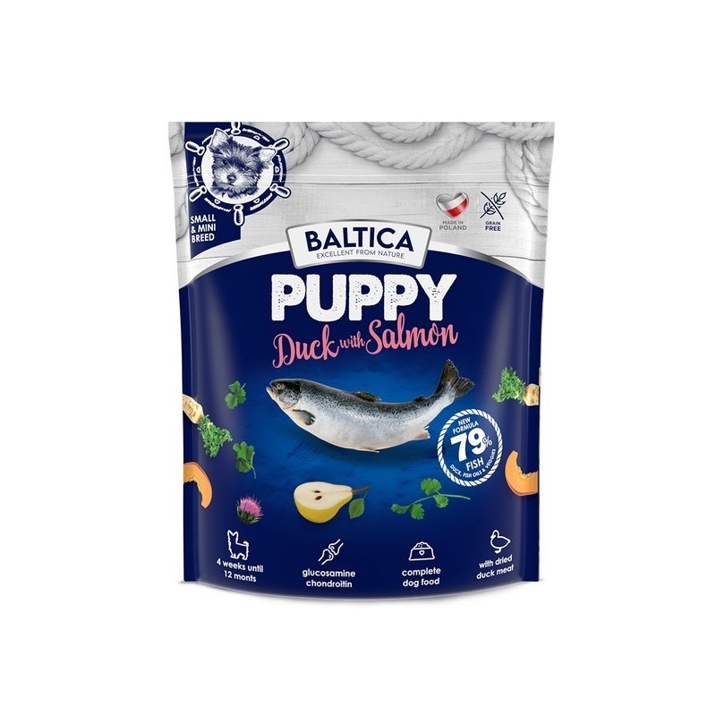 BALTICA EXCELLENT Puppy Duck with Salmon dla małych ras 12 kg
