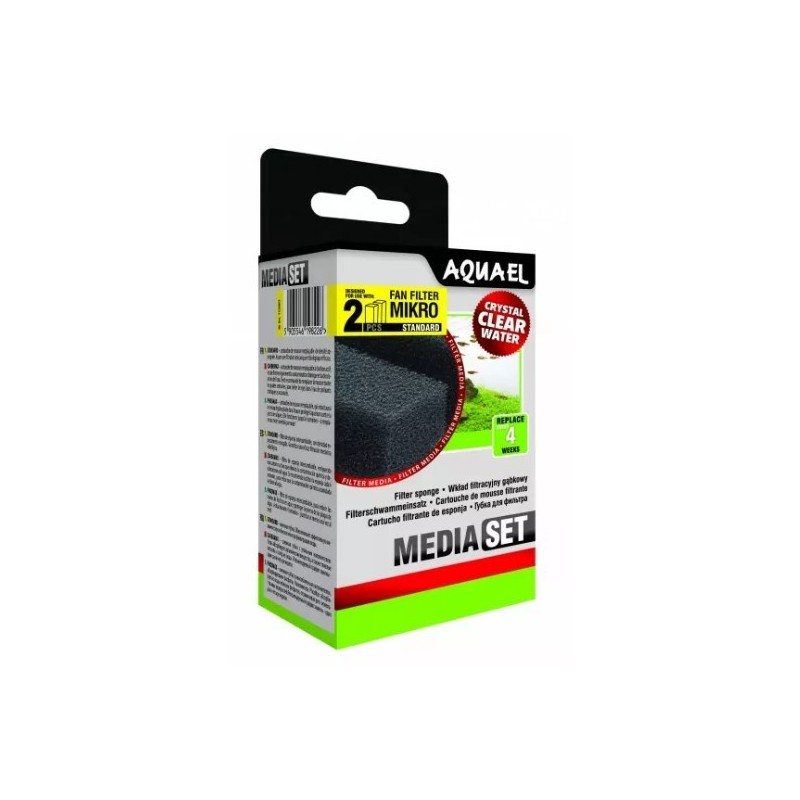 AQUAEL Wkład gąbkowy - Fan Mikro Plus 2 szt.