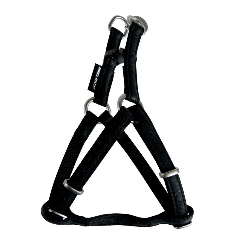 ZOLUX Szelki regulowane Mac Leather Czarne 10mm