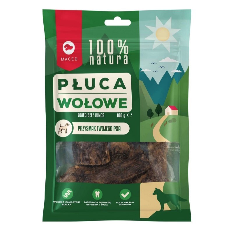 MACED 100% Natura Płuca Wołowe 100g