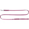 DINGO Smycz skórzana Boutique - Fuksja 1,2 x 180cm