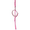 DINGO Smycz skórzana Boutique - Fuksja 1,2 x 180cm