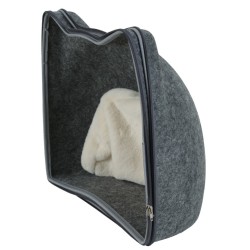 ZOLUX Legowisko dla kota zamknięta budka z uszami kot - szary