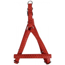 ZOLUX Szelki regulowane Mac Leather - Czerwone 20mm