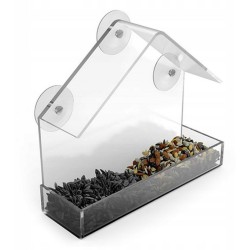 GARDEN and FUN Karmnik dla ptaków na szybę z przyssawkami 14,8 x 6,7 x 15,5 cm