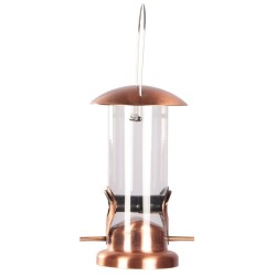 GARDEN and FUN Karmnik dla ptaków metalowy wiszący 13,5 x 13,5 x 25 cm