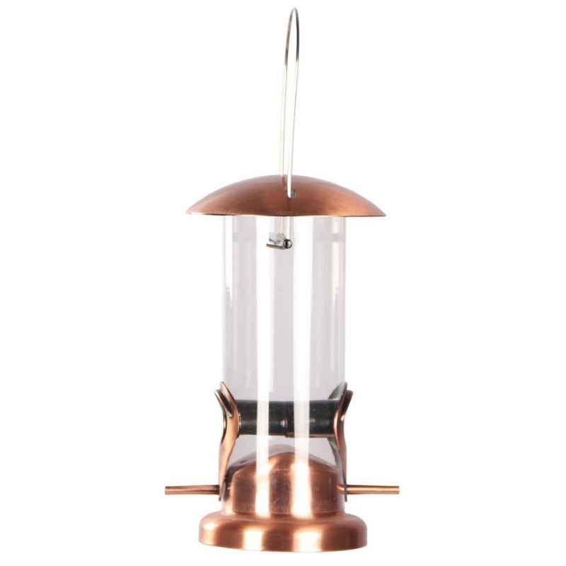 GARDEN and FUN Karmnik dla ptaków metalowy wiszący 13,5 x 13,5 x 25 cm