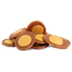 HAU MIAU Pausesnack przysmak dla psa talarki królicze o smaku sera 500g