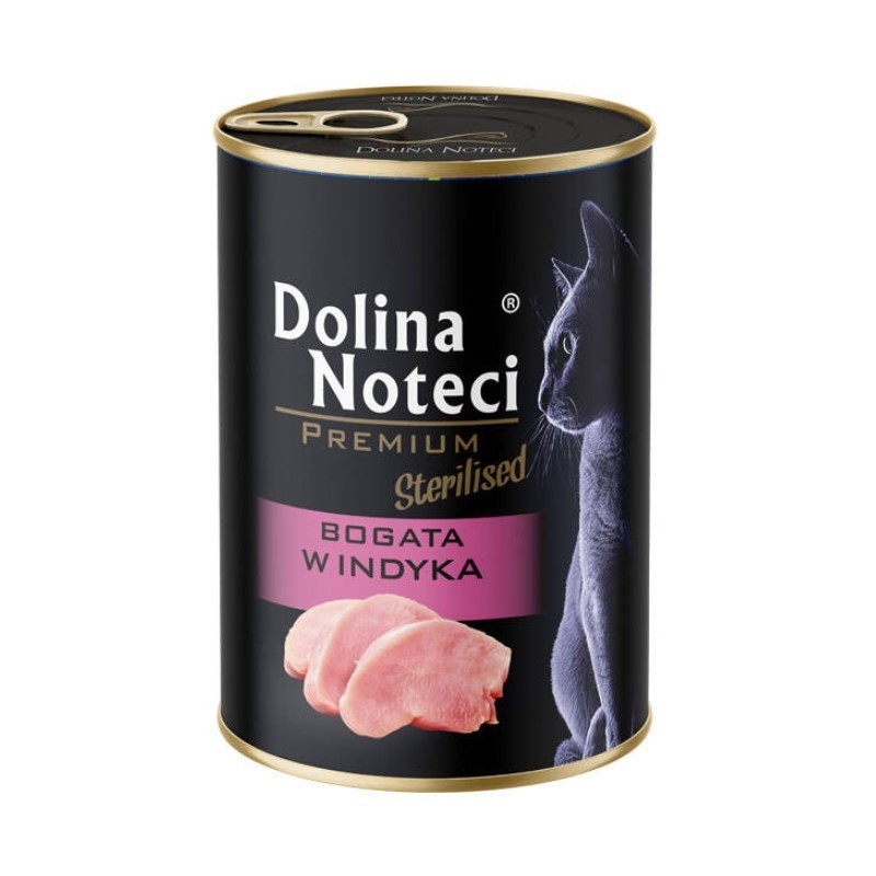 DOLINA NOTECI Premium dla kota sterylizowanego - Bogata w indyka 12x 400g