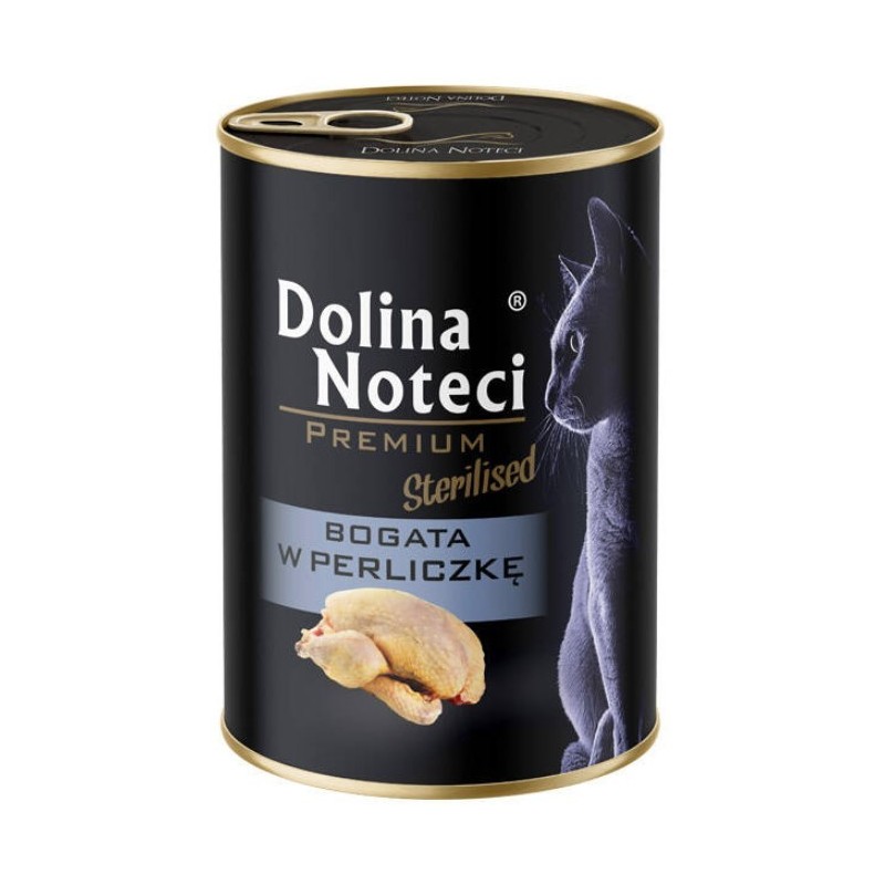DOLINA NOTECI Premium dla kota sterylizowanego - Bogata w perliczkę 12x 400g