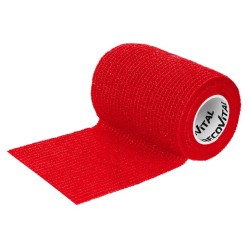Bandaż kohezyjny 7,5 cm x 4,5m czerwony 1 sztuka