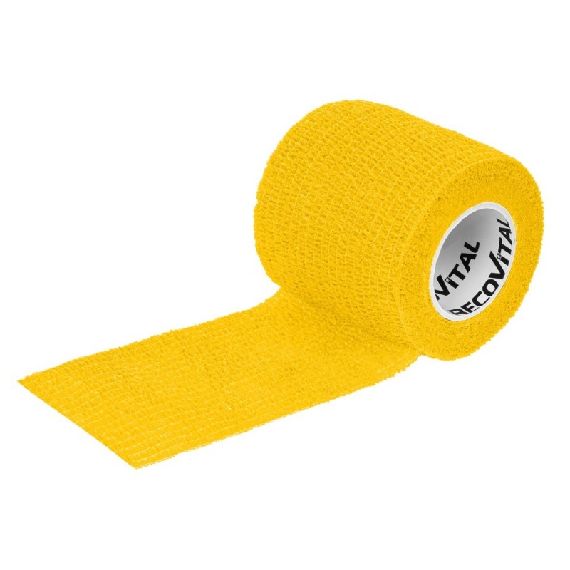 Bandaż kohezyjny 5 cm x 4,5m żółty 1 sztuka