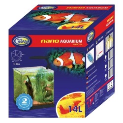 AQUA NOVA Akwarium NANO 14L LED filtr i oświetlenie Czarny