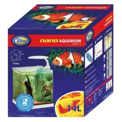 AQUA NOVA Akwarium NANO 14L LED filtr i oświetlenie Biały