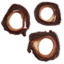 HAU MIAU Pausesnack przysmak dla psa krążki jagnięce z tchawicą wołową 500g