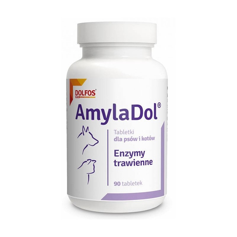 DOLFOS Amyladol - Enzymy trawienne 90tabl. (dla psów i kotów)