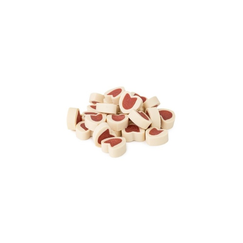 HAU MIAU Pausesnack przysmak dla psa serduszka z kaczką 500g