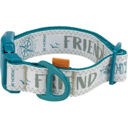 TRIXIE BE NORDIC Obroża, bardzo szeroka - petrol M/L