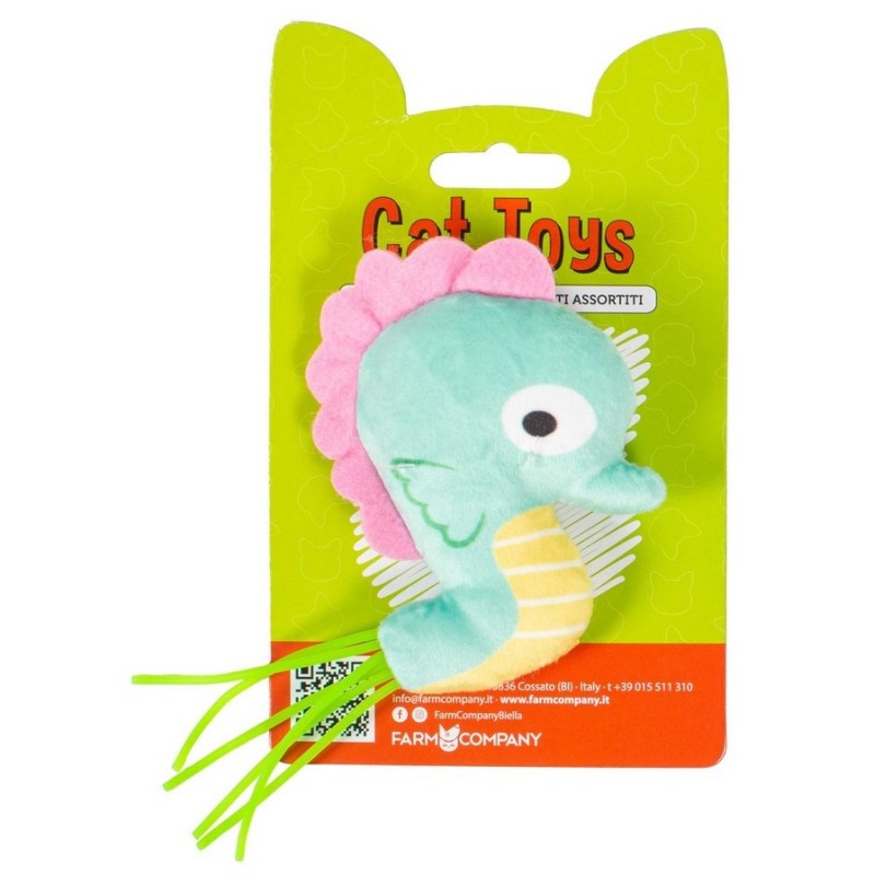 FARM COMPANY Pluszowa Zabawka Konik Morski dla Kota z Kocimiętką