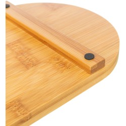 TRIXIE Zestaw misek dla psa ceramika/bambus białe/jasnobrązowe 0,8l