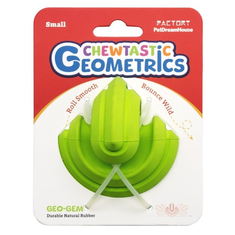 PET DREAM HOUSE Zabawka gumowa Geo-Gem - zielona